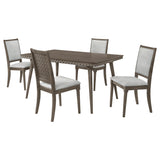 Onslow 5-piece 59-inch Rectangular Dining Set Dark Brown from Coaster - Luna Furniture