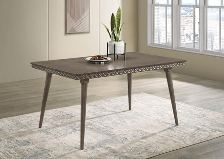 Onslow Dark Brown Rectangular Wood Dining Table from Coaster - Luna Furniture