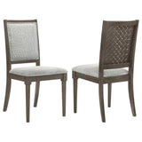 Onslow Dark Brown Dining Side Chair, Set of 2 from Coaster - Luna Furniture