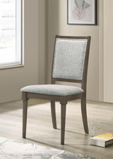 Onslow Dark Brown Dining Side Chair, Set of 2 from Coaster - Luna Furniture