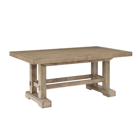 Napa 108-inch Dining Table with 2/18-inch Leaves, Sand from Steve Silver - Luna Furniture