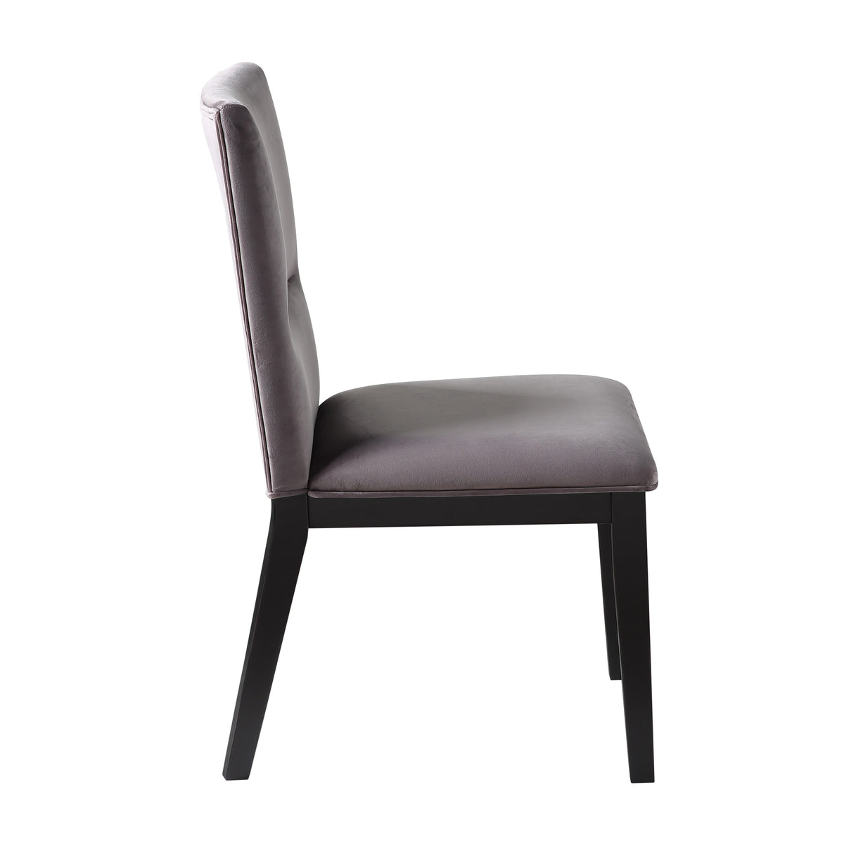 Amalie Side Chair, Grey Velvet, Set of 2 from Steve Silver - Luna Furniture