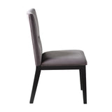 Amalie Side Chair, Grey Velvet, Set of 2 from Steve Silver - Luna Furniture
