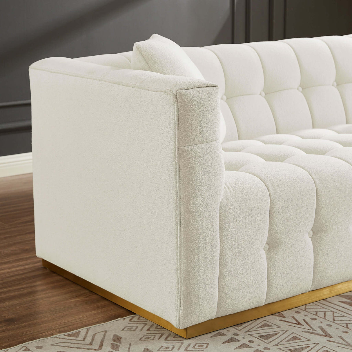 Eleanor Sofa Beige Boucle from Ashcroft Furniture - Luna Furniture