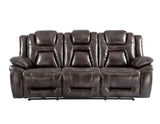 Oportuna Coffee 3-Piece Dual Power Reclining Living Room Set from Steve Silver - Luna Furniture