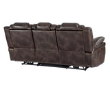 Oportuna Coffee 3-Piece Dual Power Reclining Living Room Set from Steve Silver - Luna Furniture