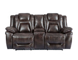 Oportuna Coffee 3-Piece Dual Power Reclining Living Room Set from Steve Silver - Luna Furniture