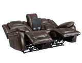 Oportuna Coffee 3-Piece Dual Power Reclining Living Room Set from Steve Silver - Luna Furniture