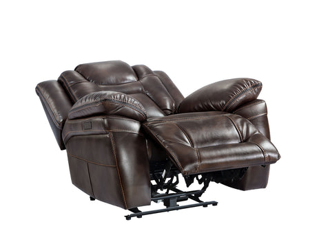 Oportuna Coffee 3-Piece Dual Power Reclining Living Room Set from Steve Silver - Luna Furniture