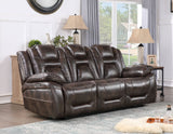 Oportuna Coffee 3-Piece Dual Power Reclining Living Room Set from Steve Silver - Luna Furniture