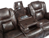 Oportuna Coffee 3-Piece Dual Power Reclining Living Room Set from Steve Silver - Luna Furniture