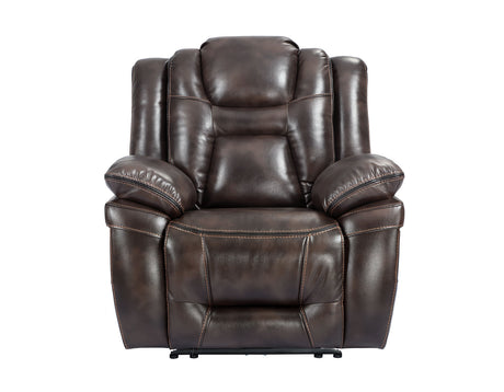 Oportuna Coffee Dual-Power Recliner from Steve Silver - Luna Furniture