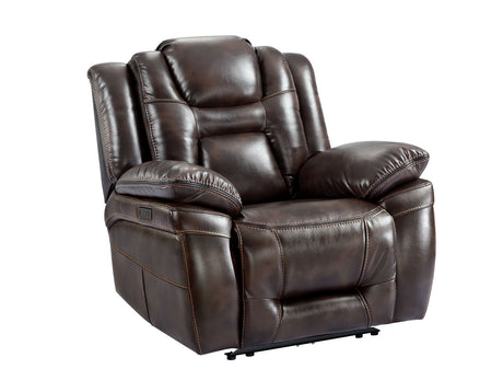 Oportuna Coffee Dual-Power Recliner from Steve Silver - Luna Furniture