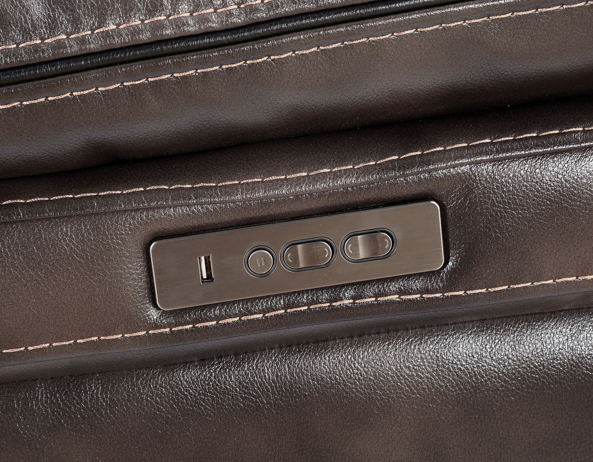 Oportuna Coffee Dual-Power Recliner from Steve Silver - Luna Furniture