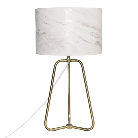 Optima Marble Lampshade Table Lamp - Bronze from Ashcroft Furniture - Luna Furniture