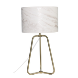 Optima Marble Lampshade Table Lamp - Bronze from Ashcroft Furniture - Luna Furniture