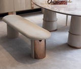 Opulenze Cream and Rose Gold Dining Set from Luna Luxury - Luna Furniture