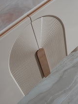 Opulenze Cream and Rose Gold Dining Set from Luna Luxury - Luna Furniture