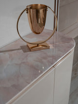 Opulenze Cream and Rose Gold Dining Set from Luna Luxury - Luna Furniture