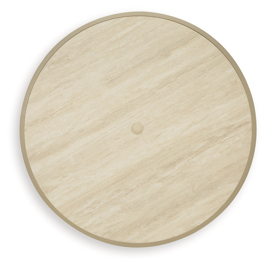 Orchard Beach Beige Outdoor Dining Table from Ashley - Luna Furniture