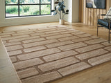 Orest Brown Large Rug from Ashley - Luna Furniture