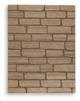 Orest Brown Large Rug from Ashley - Luna Furniture