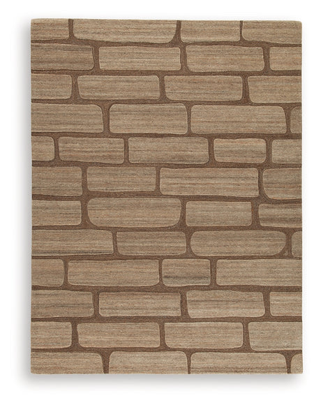 Orest Brown Large Rug from Ashley - Luna Furniture