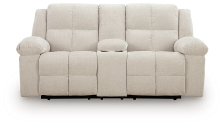 Orlen Winter Reclining Loveseat with Console from Ashley Furniture - Luna Furniture