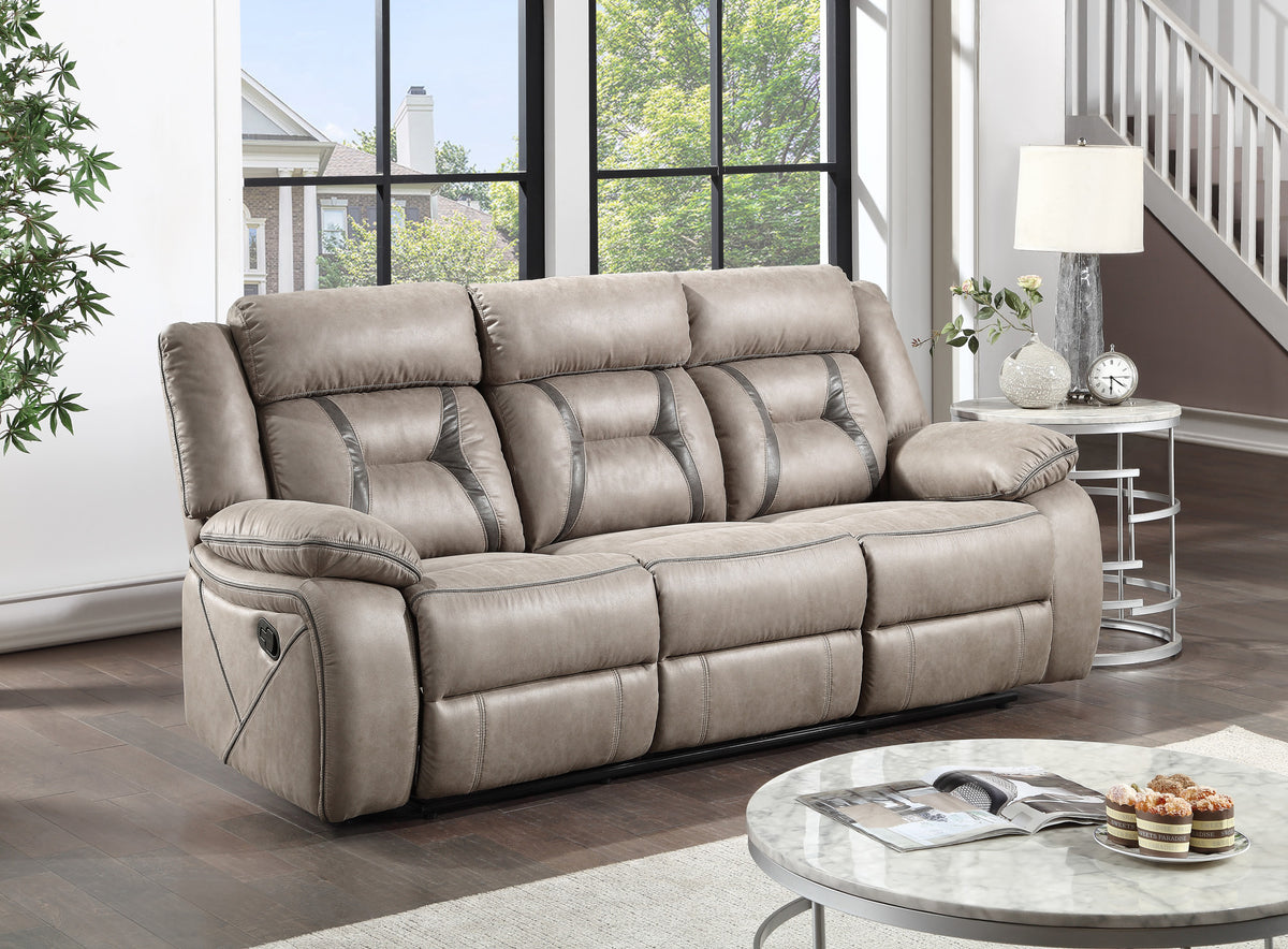 Tyson Gray 3-Piece Reclining Living Room Set from Steve Silver - Luna Furniture
