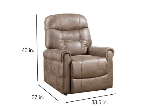 Ottawa Camel Power Lift Chair with Heat and Massage from Steve Silver - Luna Furniture