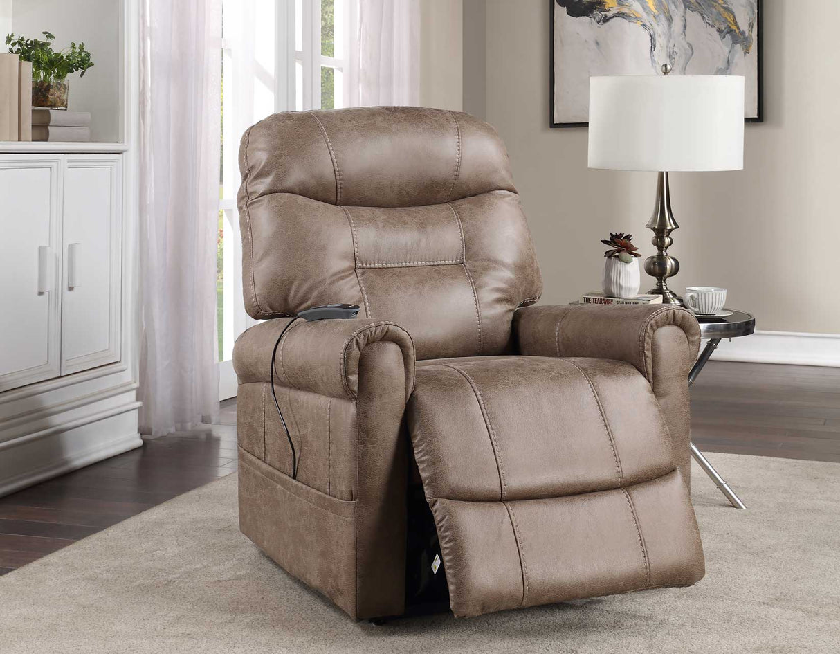 Ottawa Camel Power Lift Chair with Heat and Massage from Steve Silver - Luna Furniture