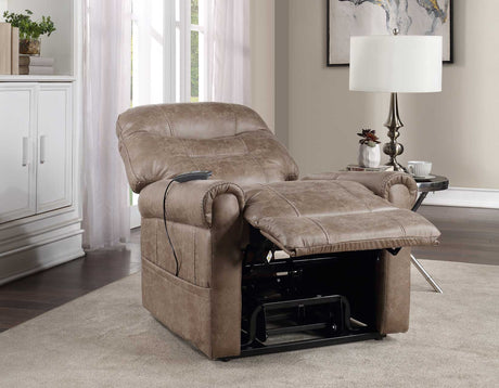 Ottawa Camel Power Lift Chair with Heat and Massage from Steve Silver - Luna Furniture