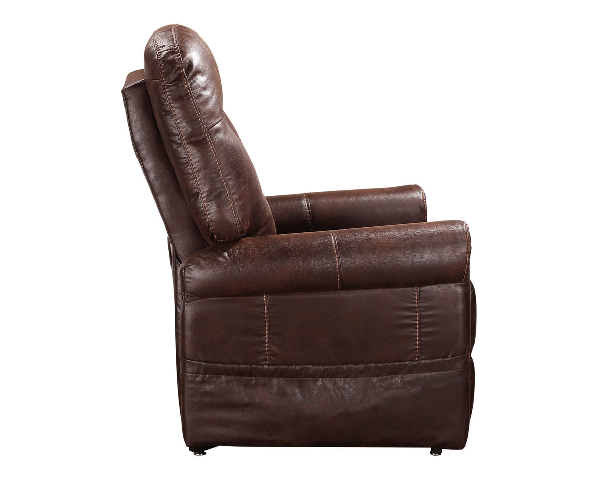 Ottawa Walnut Power Lift Chair with Heat and Massage from Steve Silver - Luna Furniture