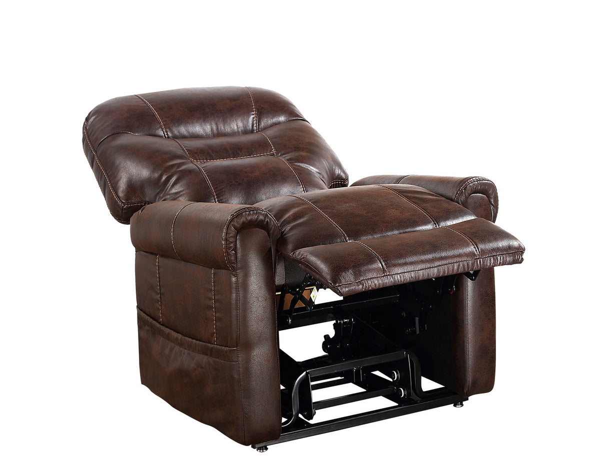 Ottawa Walnut Power Lift Chair with Heat and Massage from Steve Silver - Luna Furniture
