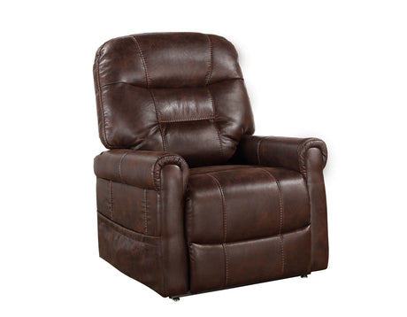 Ottawa Walnut Power Lift Chair with Heat and Massage from Steve Silver - Luna Furniture