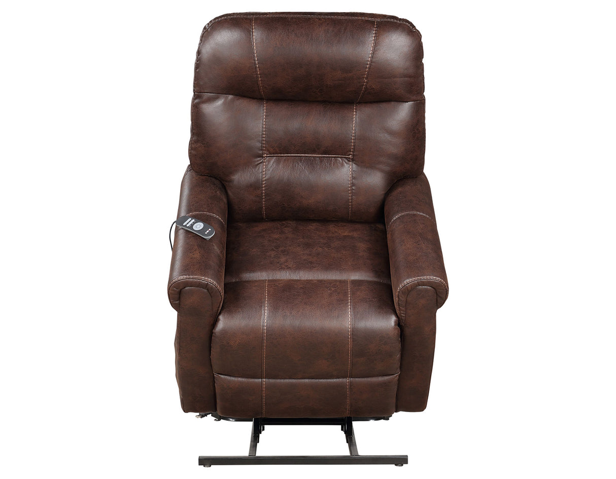 Ottawa Walnut Power Lift Chair with Heat and Massage from Steve Silver - Luna Furniture
