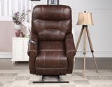 Ottawa Walnut Power Lift Chair with Heat and Massage from Steve Silver - Luna Furniture