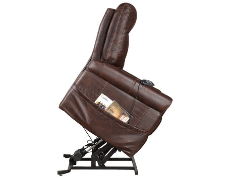 Ottawa Walnut Power Lift Chair with Heat and Massage from Steve Silver - Luna Furniture