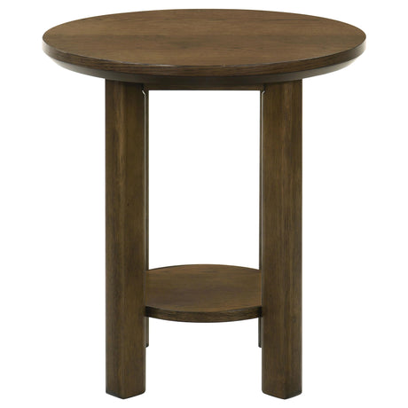 Ottowa Brown 2-Piece Round Wood Coffee Table Set from Coaster - Luna Furniture
