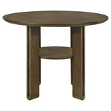Ottowa Brown 47-inch Round Counter Height Dining Table from Coaster - Luna Furniture