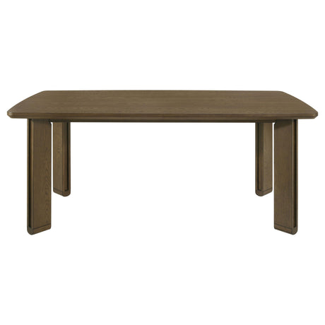 Ottowa Brown 7-piece Rectangular Wood Dining Room Set from Coaster - Luna Furniture