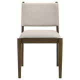 Ottowa Brown Upholstered Dining Side Chair, Set of 2 from Coaster - Luna Furniture