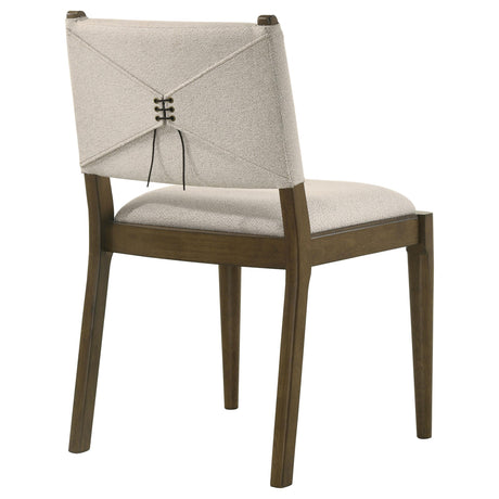 Ottowa Brown Upholstered Dining Side Chair, Set of 2 from Coaster - Luna Furniture