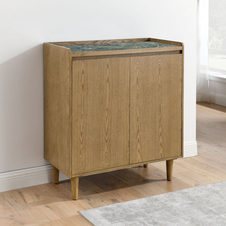 Novato Light Chestnut Sintered Stone Cabinet from Steve Silver - Luna Furniture