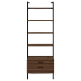 Owens Walnut 3-piece 96-inch Wall Mounted Bookshelf Set from Coaster - Luna Furniture