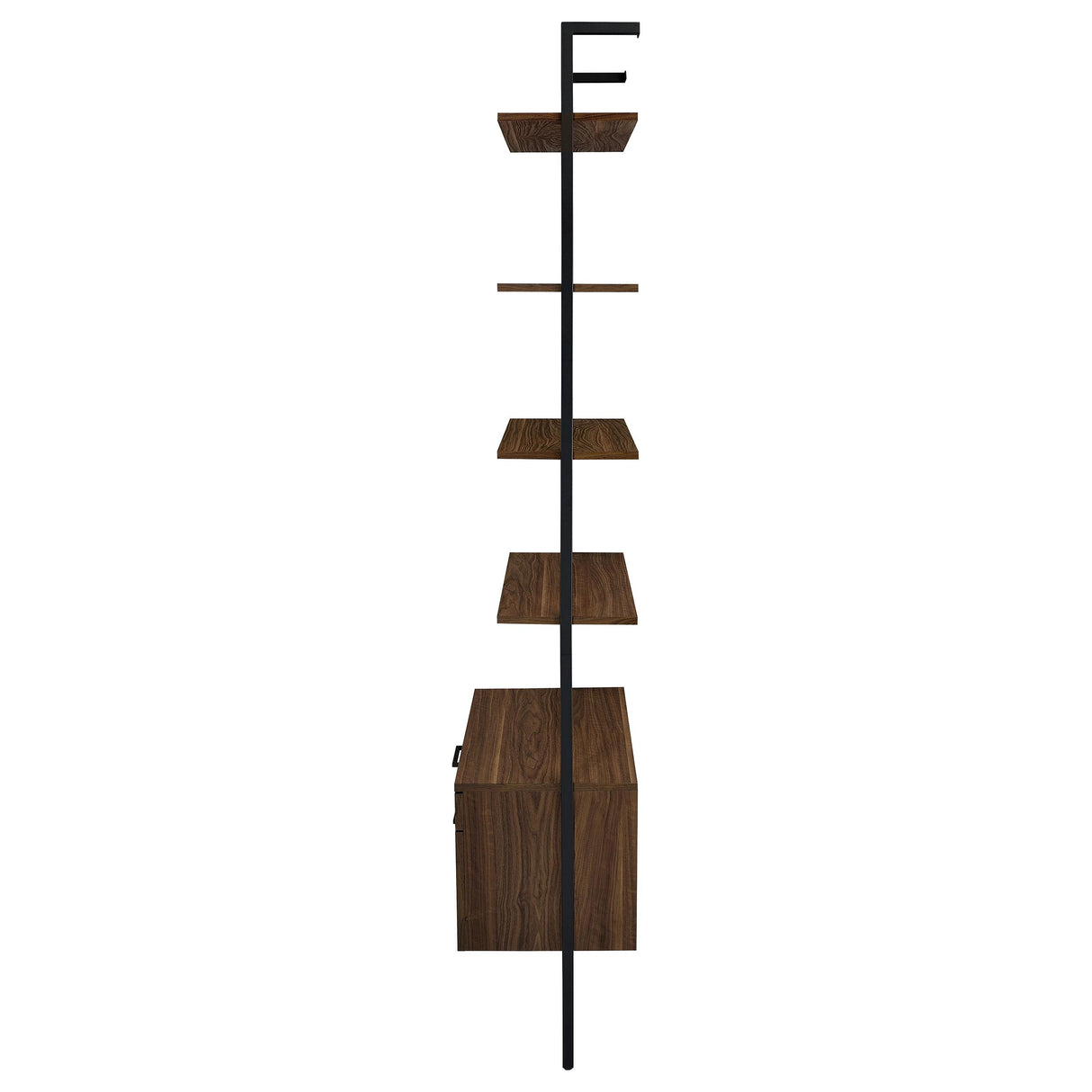 Owens Walnut 3-piece 96-inch Wall Mounted Bookshelf Set from Coaster - Luna Furniture