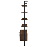 Owens Walnut 3-piece 96-inch Wall Mounted Bookshelf Set from Coaster - Luna Furniture