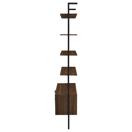 Owens Walnut 3-piece 96-inch Wall Mounted Bookshelf Set from Coaster - Luna Furniture