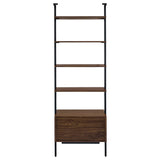 Owens Walnut 3-piece 96-inch Wall Mounted Bookshelf Set from Coaster - Luna Furniture