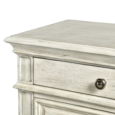 Highland Park Cathedral White 4-Piece Queen Bedroom Set (Queen Bed/DR/MR/NS) from Steve Silver - Luna Furniture